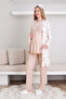 Melisa pajama and robe set / 3-piece maternity & nursing set / short sleeve, button-front pajama - 2