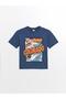 Navy Blue Oversize Crew Neck Boys T-Shirt (S4)
