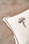 Helen Brown Embroidered Double Blanket Set 4 Piece Sleep & Dowry Set - 6