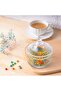Glass Candy Jar with Lid, Decorative Crystal Candy Bowl, 12x7cm, Set of 2 for Storage - 2
