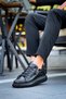 Kb-309 Kuback Charcoal Zipper and Lace-Up Casual Men's Shoes