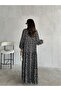 Viscose Patterned Hijab Dress - 4