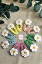 Handmade Baby Girl and Child Knitted Set of 10 Snap Clasps - 5