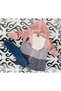 Girl's Written Knitwear Cardigan Crop Sweater Jeans Trousers 3-Piece Set - 4