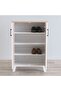 Prima 2 Door Shoe Cabinet - White/Sonoma Oak L60xW30xH88cm - 6