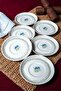 12 cm 6-Piece Porcelain Tea Plate Off White - 6