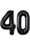 بالون فويل أسود مكون من 40 رقمًا