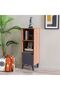 Kalum Display Cabinet - Stylish Wood Bookcase with 1 Door & 3 Shelves, Durable & Modern - 3