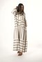 Women's Cotton Prevailing Neck Striped Pocket Detailed Summer Dress - 4