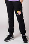 Smile Printed Girl's Short Sleeve T-Shirt and Sweatpants Set - 3