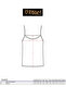 Özkan 0107 3-Pack Women's 100% Cotton Ribbed Flexible Comfortable Knitted Tank Top with Rope Straps - 6