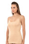 Özkan 0107 3-Pack Women's 100% Cotton Ribbed Flexible Comfortable Knitted Tank Top with Rope Straps - 4