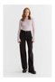 Maria Women's - High Waist Wide Leg Black Jean Pants