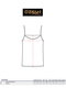 Özkan 0107 - 3 Pack Women's Rib Flexible Undershirt, 100% Cotton, Rope Strap - 6