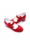 Orthopedic Heeled Evening Dress Girls' Shoes Glossy Series Abiayk2401 Patent Leather Red - 7