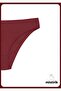 Taranto Model Ribbed Cotton Slip Flexible Comfortable Breathable Underpants Burgundy Color - 2