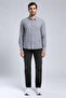 Nısjos Men's Long Sleeve Woven Shirt Gray