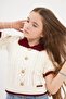 Girl's Short Sleeve Button Knitwear Blouse - 6