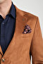 Modern Suede Men's Blazer Mono Collar Slim Fit Jacket - 4