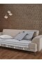 Liva Gray Sofa Cover with Pompoms 115 X 200 cm Sofa Divan Sofa Bed Armchair Cover Shawl with Tassels - 4