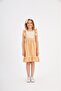 Girl's Gingham Patterned Woven Dress - 4