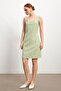 Women's Green Tweed Strap Mini Dress - 3