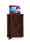 Men's Mechanized Card Holder and Wallet - Dark Brown - 3