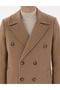 Beige Ex. Slim Fit Wool Blend Cashmere Coat 50293291-Vr011 - 7