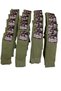 Economic Pack of 24 - Novice Size Soldier Socks, Khaki Green, Stretchy Combed Cotton, Standard Size Kç24-1