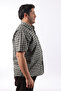 Short Sleeve Plaid Cotton Men's Shirt Kk-8073-Tss - 6