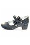 Orthopedic Heeled Evening Dress Girls' Shoes Shining Series Abiayk2401 Silvery Anthracite - 8