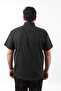Short Sleeve Black Linen Men's Shirt Kk-8048-Tss - 3
