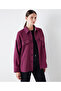 Plaid pattern shirt jacket