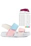 Krixi Double Velcro Girls Sandals White Pink - 5