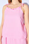 100% Organic Cotton Muslin Washable Shorts Undershirt Comfortable Fit Women's Pajamas Set |   Candy Pink 79977 - 3