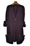 Plus Size Combed Cotton Stone Long Cardigan