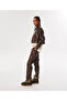 Leather Look Comfortable Cut Shirt - 4