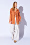 Muslin Natural Cotton Tied Kimono Shirt |   Mocha Coffee - 7