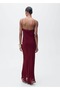 Volan Detailed Chiffon Dress - 4