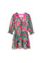 Mini Floral Patterned Dress - 3