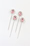 Pink Crystal Stone Scarf and Shawl Pin, Turban and Hijab Pin - 3