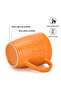 16pcs Set of Dinnerware Motif Series  Orange (Ceramic) - 4