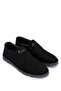 Men's Genuine Leather Black Nubuck Casual Shoes - 2