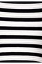 Oversize Fit Round Neck Striped Men's Black Short Sleeve T-Shirt - 5