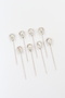 8 Diamond Stone Scarf Pins. The Pin of the Shawl. The Turban Pin. The Headscarf Needle. Pin for Scarf and Shawl - 5