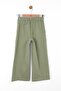 8-14 Years Old Matter Green Female Child Pants - 3