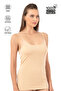 Özkan 0107 Women's Cotton Ribbed Flexible Comfortable Rope Strap Knitted Tank Top