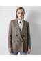 Houndstooth Patterned Blazer - 2