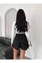 Basic Polyviscon Skirt with Pleated Shorts - 5