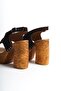Women's Suede Clogs Sandals Brown - Mcgvn1502 - Kh - 6
